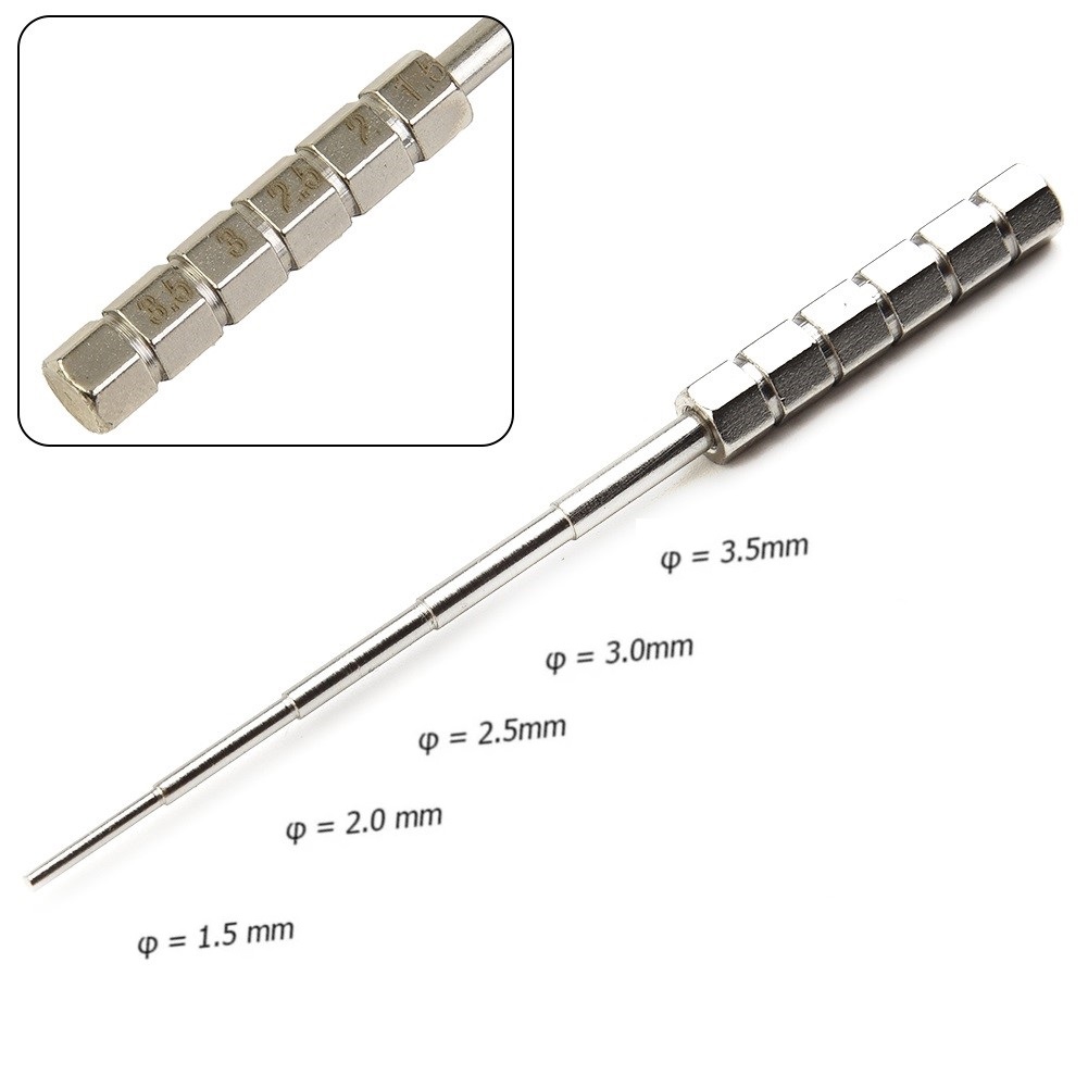 Coil Building Kit - 1 Stuk 1.5/2/2.5/3/3.5Mm Roestvrijstalen Draadwikkelstangen Wikkelen
