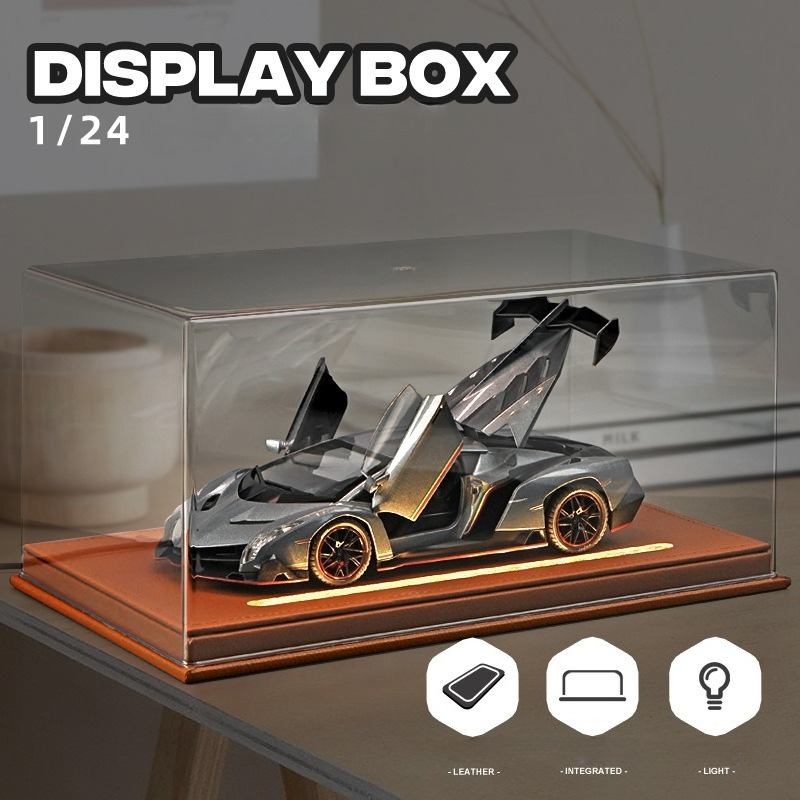 Battery Case Storage - Acryl displaydoos met licht voor 1:24