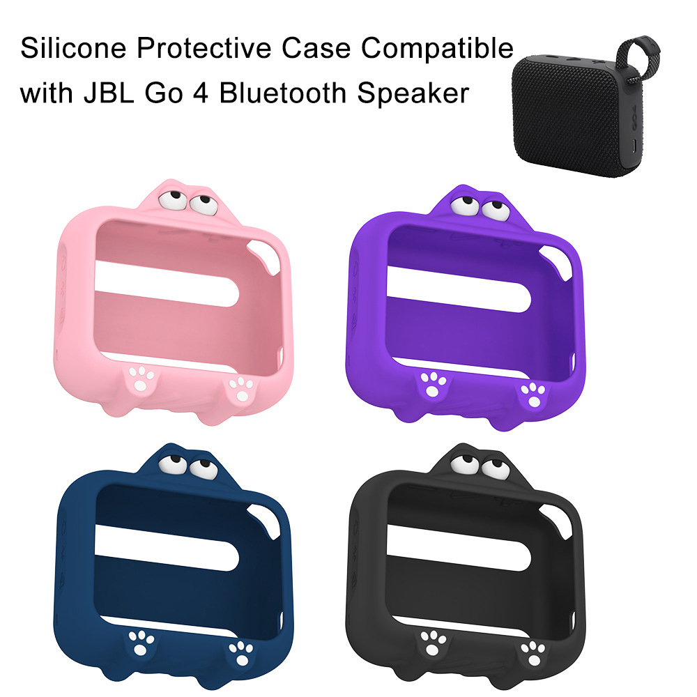 Jbl Speaker Go 4 - Cartoon siliconen beschermhoes compatibel met JBL