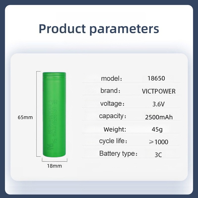 Vape Battery 18650 - Victpower Echte 18650 batterij met hoge