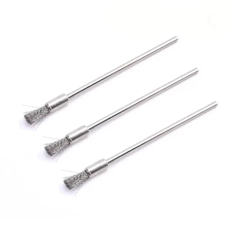 Vaping Goods - 3 stks Rvs lange Reinigingsborstel met