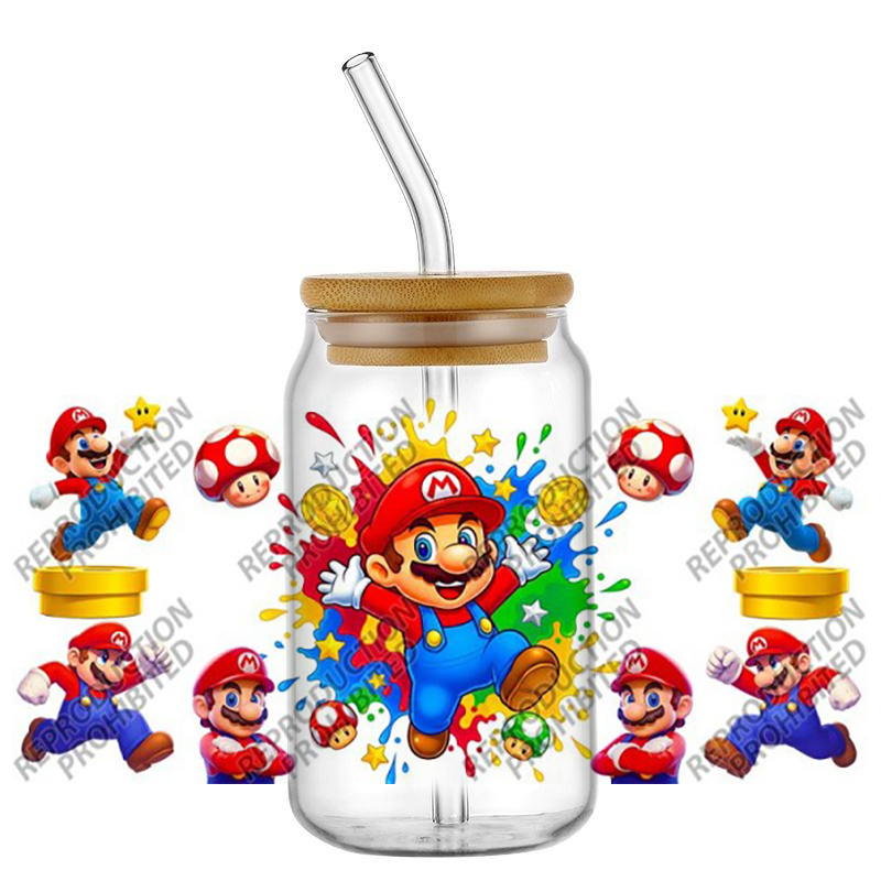 Rdta Tank Glass - Populaire game cartoonfiguur patroon UV DTF