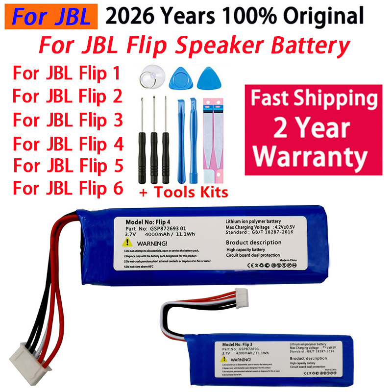 Jbl Speaker Flip 6 - 2026 Jaar 100% Originele Speaker Batterij
