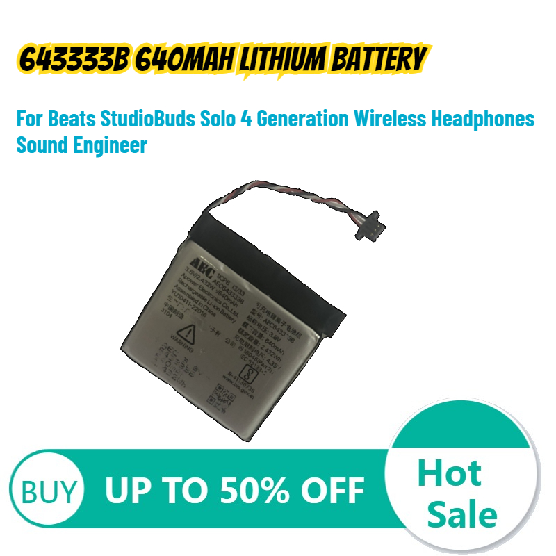 643333B 640mAh Lithium Batteri - Beats Headphone Solo 4 recensie en prijs