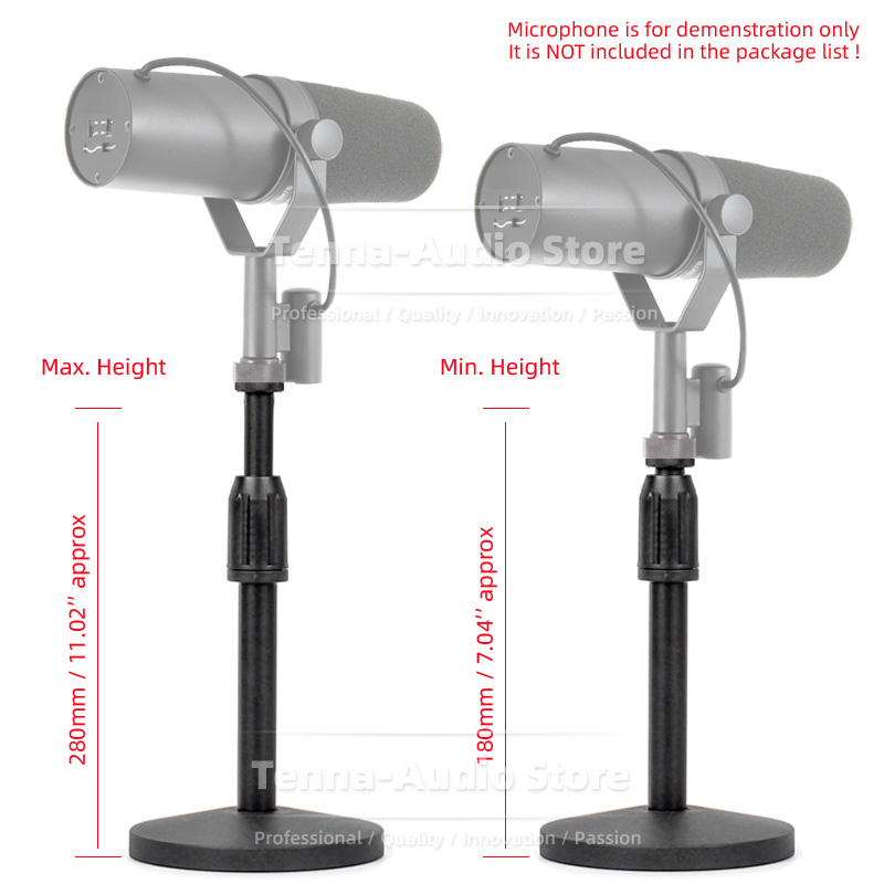 Desktop Mic Boom Rack Mount Co - Shure Mic Sm7B recensie en prijs
