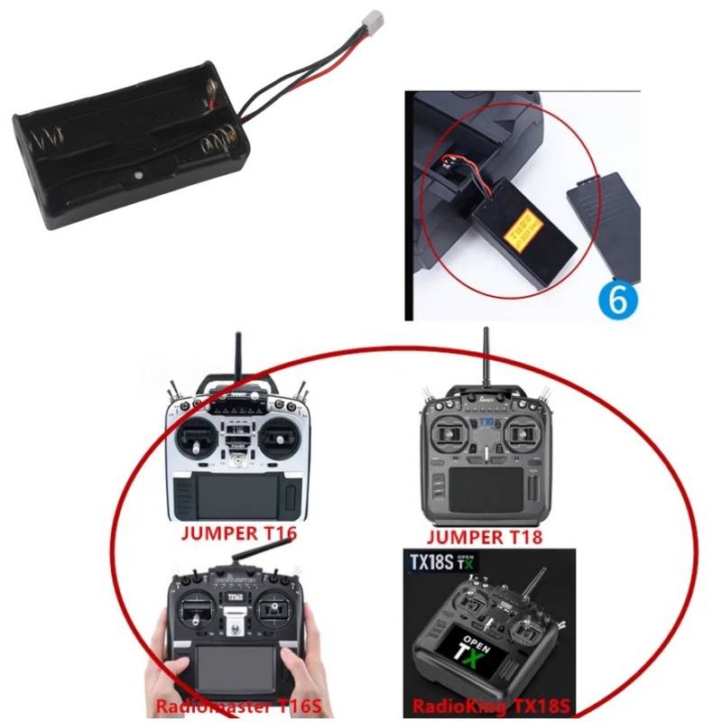 RadioMaster TX16S 2S 18650 bat - Battery Case Storage recensie en prijs