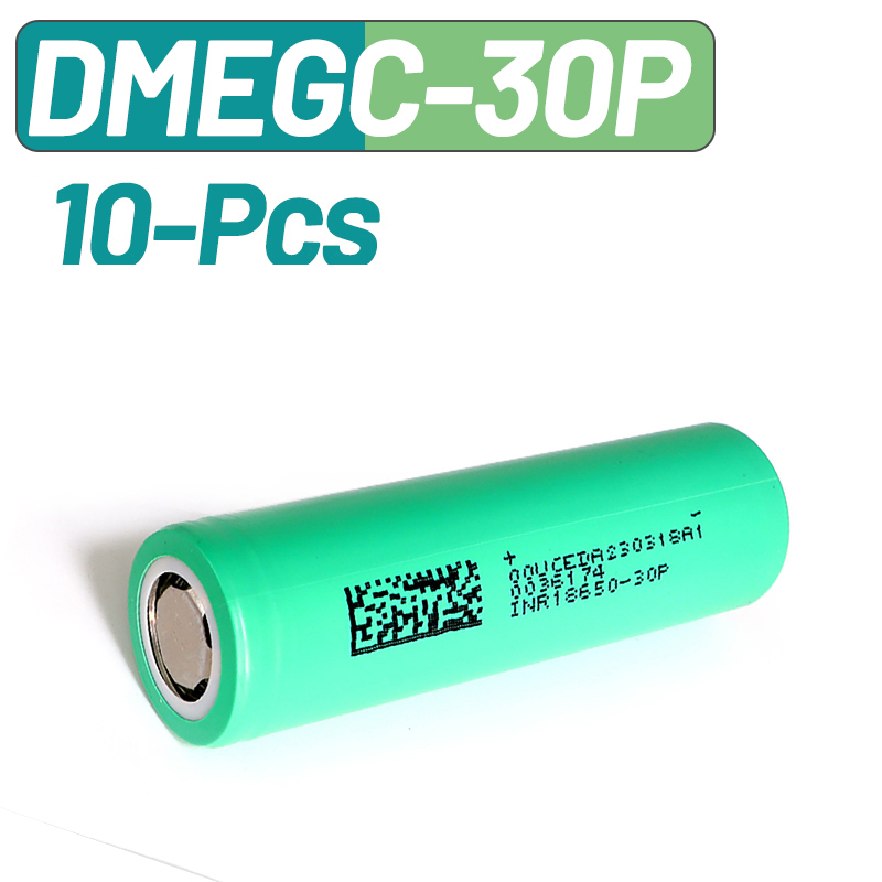 10PCS DMEGC 30P INR18650 3000m - Vape Battery 18650 recensie en prijs