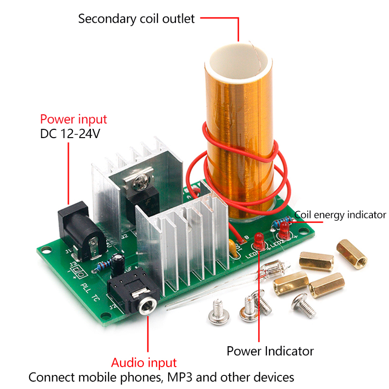Mini Tesla Coil DIY Elektronis - Coil Building Kit recensie en prijs